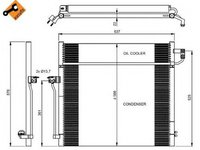 Radiator clima MERCEDES-BENZ GL-CLASS X166 NRF 350080
