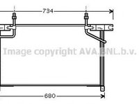 Radiator clima NISSAN TERRANO II R20 AVA DN5213