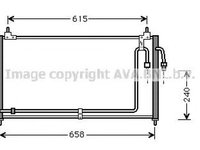 Radiator clima NISSAN VANETTE CARGO bus HC 23 AVA DN5200