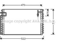 Radiator clima OPEL ASTRA F Van 55 AVA OL5210