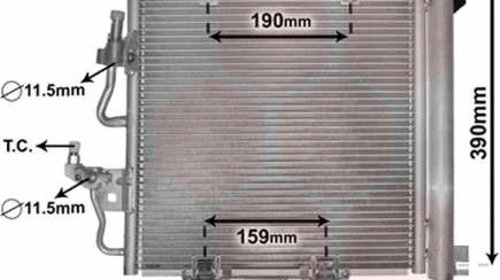 Radiator clima Opel Astra H 1.3, 1.7, 1.9 CDT