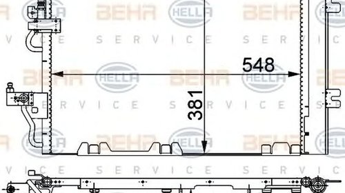 Radiator clima OPEL ASTRA H combi L35 HELLA 8