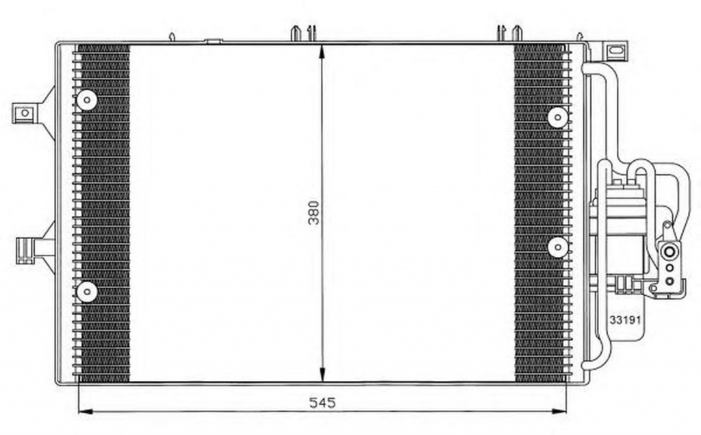 Radiator clima OPEL CORSA C F08 F68 NRF 35529