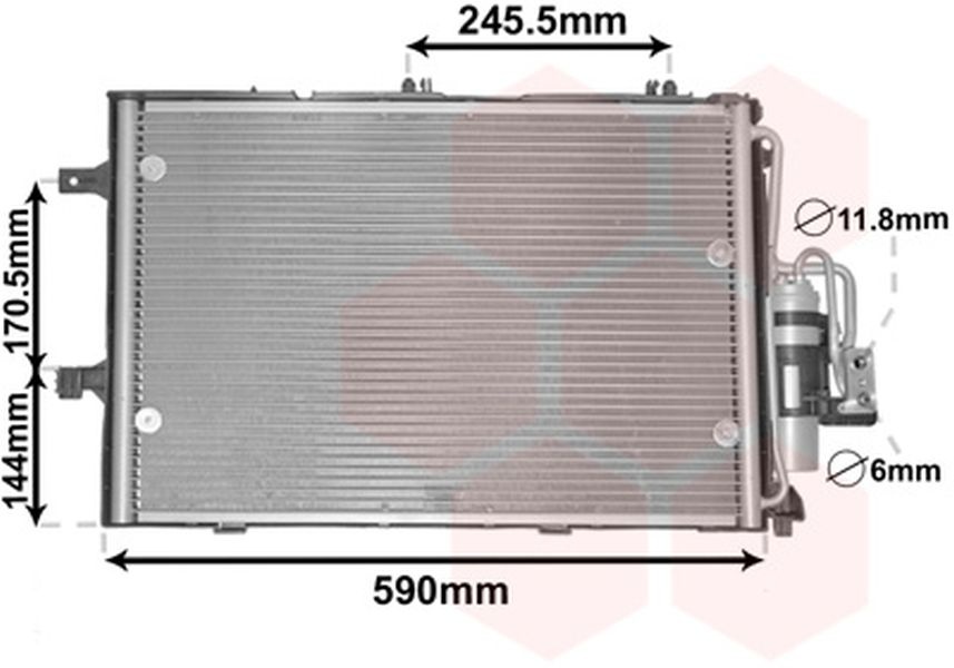 Radiator clima OPEL CORSA C F08 F68 VAN WEZEL 37015307