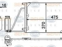 Radiator clima OPEL VECTRA B combi 31 HELLA 8FC 351 037-631