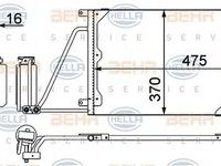 Radiator clima OPEL VECTRA B combi 31 HELLA 8FC351037631