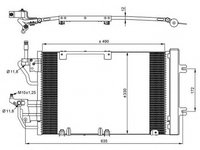 Radiator clima OPEL ZAFIRA B Van NRF 35633