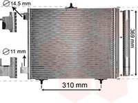 Radiator clima PEUGEOT 1007 KM VAN WEZEL 40005295