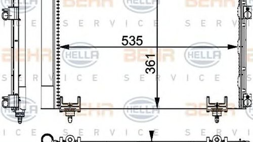 Radiator clima PEUGEOT 3008 HELLA 8FC 351 317