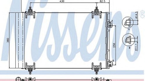 Radiator clima PEUGEOT 3008 NISSENS 94826