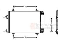 Radiator clima PEUGEOT 307 Break 3E VAN WEZEL 40005209