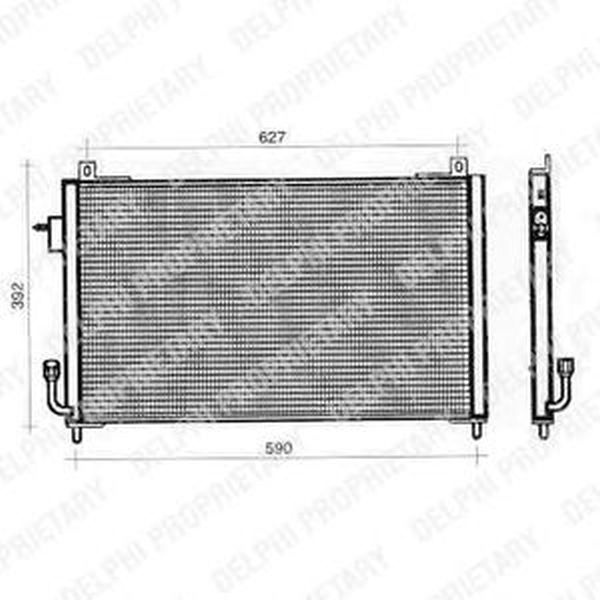 Radiator clima PEUGEOT 406 8B DELPHI TSP0225357