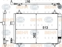 Radiator clima PEUGEOT 407 6D HELLA 8FC 351 309-331