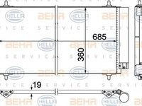 Radiator clima PEUGEOT 407 6D HELLA 8FC 351 309-401