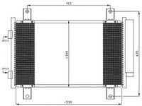 Radiator clima PEUGEOT BOXER caroserie 230L NRF 35840