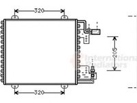 Radiator clima RENAULT CLIO I B C57 5 357 VAN WEZEL 43005210