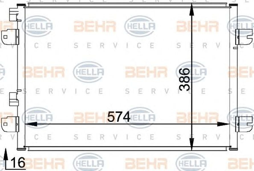 Radiator clima RENAULT SCÉNIC I JA0 1 HELLA 8FC 351 318-371