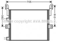 Radiator clima RENAULT TRUCKS Magnum AVA REA5054