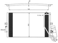 Radiator clima SAAB 9-5 YS3E NRF 35558