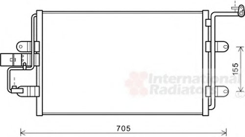 Radiator clima Seat Leon 1.9 TDI, Van Wezel 0