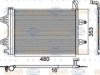 Radiator clima SKODA FABIA HELLA 8FC351301531