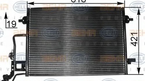 Radiator clima SKODA SUPERB 3U4 HELLA 8FC 351