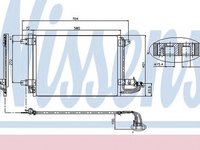 Radiator clima SKODA SUPERB combi 3T5 NISSENS 94684