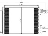 Radiator clima SMART FORFOUR 454 NRF 350073