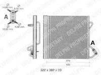 Radiator clima SMART FORTWO Cabrio 451 DELPHI TSP0225320