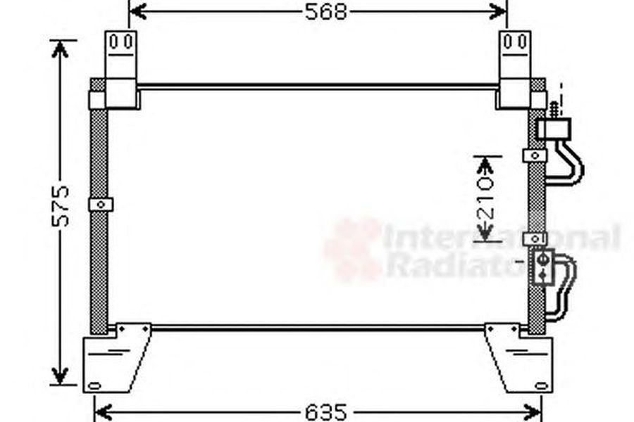Radiator clima SSANGYONG REXTON GAB VAN WEZEL 81005077