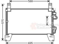 Radiator clima SSANGYONG REXTON GAB VAN WEZEL 81005077