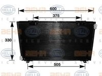 Radiator clima TOYOTA CELICA Cabriolet AT20 ST20 HELLA 8FC351036591