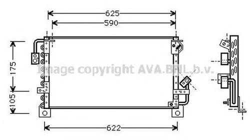 Radiator clima TOYOTA CELICA ST20 AT20 AVA TO