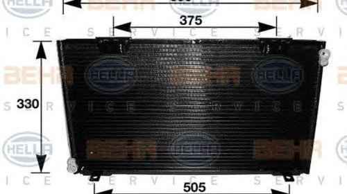 Radiator clima TOYOTA CELICA ST20 AT20 HELLA 