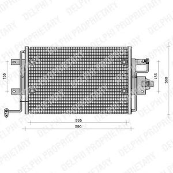 Radiator clima VW BORA 1J2 DELPHI TSP0225113