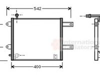 Radiator clima VW LUPO 6X1 6E1 VAN WEZEL 58005177