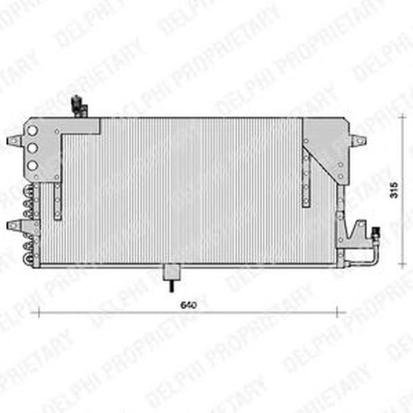Radiator clima VW PASSAT Variant 3A5 35I DELPHI TSP0225073