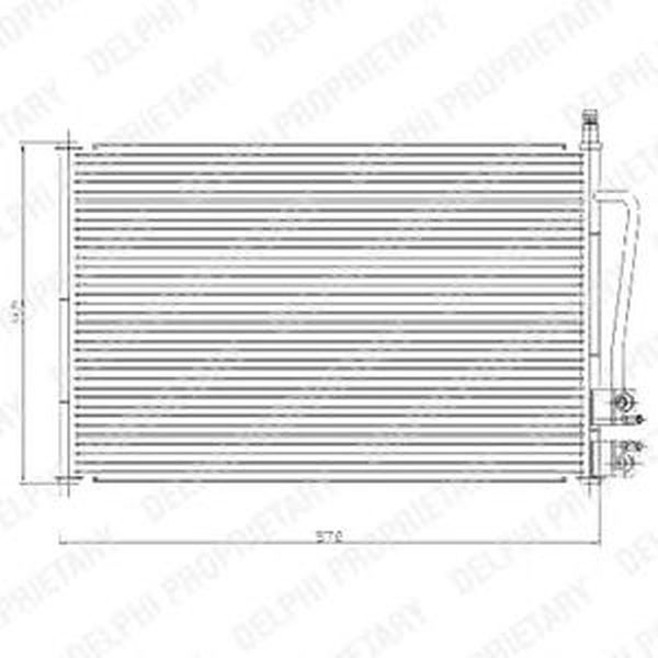 Radiator clima VW PASSAT Variant 3B6 DELPHI TSP0225459