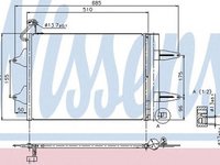 Radiator clima VW POLO 9N NISSENS 94628