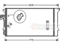 Radiator clima VW TOUAREG 7LA 7L6 7L7 VAN WEZEL 58005244