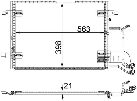 Radiator climatizare MAHLE AUDI A6 C5 Avant (4B5, 4B6) 1997-2005 - AC 352 000S