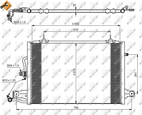 Radiator climatizare NRF AUDI A6 C4 (4A2) 1994-1997 - 35031