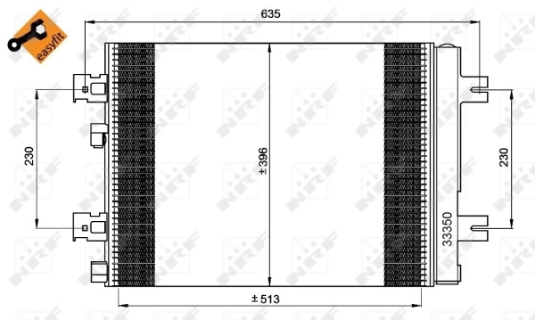 Radiator climatizare NRF DACIA LOGAN pick-up (US_) 2008-2015 - 35947