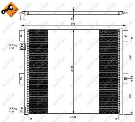 Radiator climatizare NRF VOLVO FL II 2006-2014 - 35924