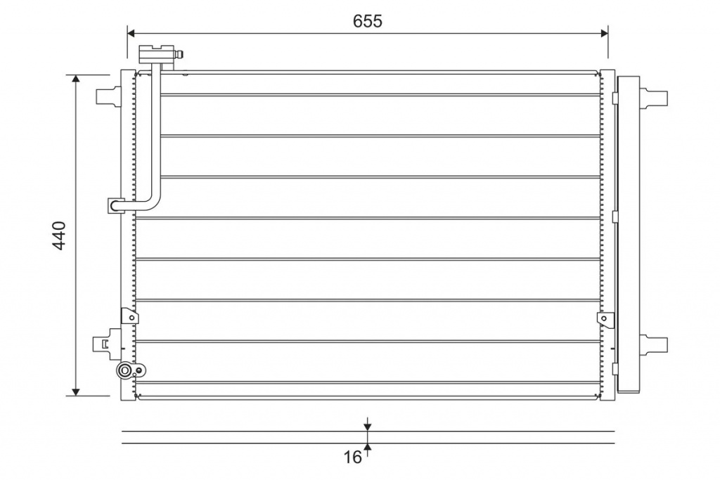 Radiator climatizare Valeo AUDI A8 D4 (4H2, 4H8, 4HC, 4HL) 2010-2018 - 822657