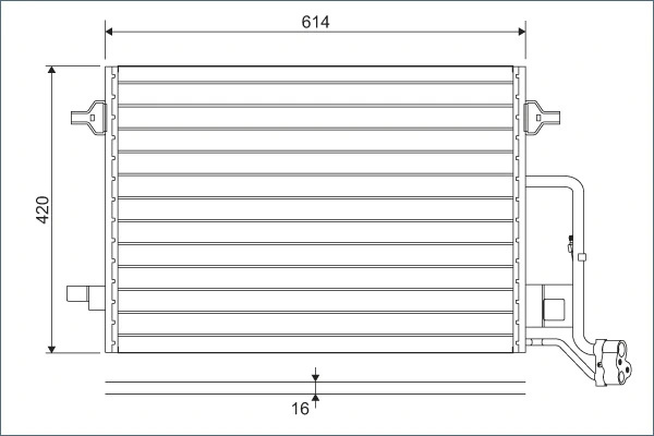 Radiator climatizare Valeo VW PASSAT B5.5 Variant (3B6) 2000-2005 - 817679