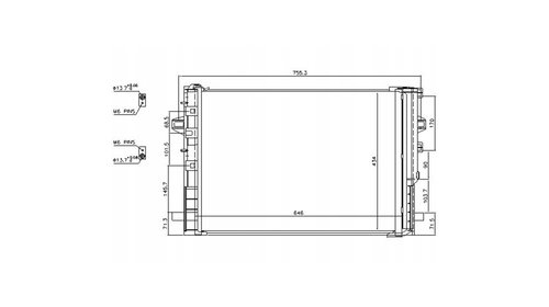 Radiator Condensator AC Mercedes GLA 2014-202