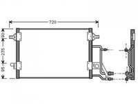 Radiator condensator aer conditionat AUDI A4 Avant B5 1994-> pentru 1.6-74 KW