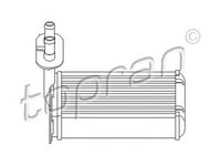 Radiator habitaclu bord AUDI A3 8L1 TOPRAN 108613