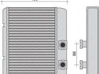 Radiator habitaclu bord AUDI A4 8E2 B6 MAGNETI MARELLI 350218252000